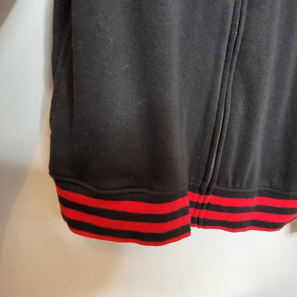 Disney Store Mickey Hoodie Zip Up Spellout Mickey Head Sleeves Adult Small - Picture 4 of 7